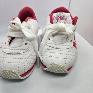 Hot Pink and White little girls tennis shoes‎ size 12M